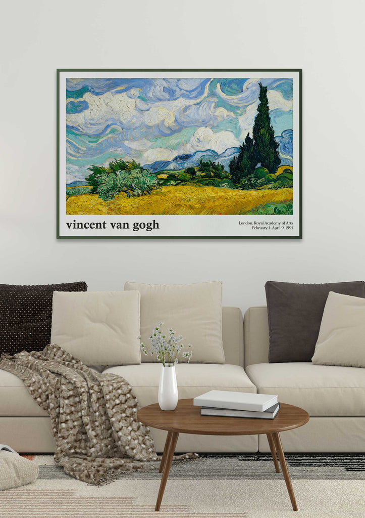 Vincent van Gogh - Wheat Field with Cypresses Exhibition Poster