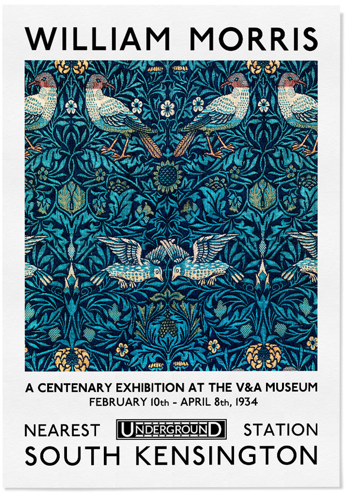 William Morris Exhibition Poster - Blackthorn
