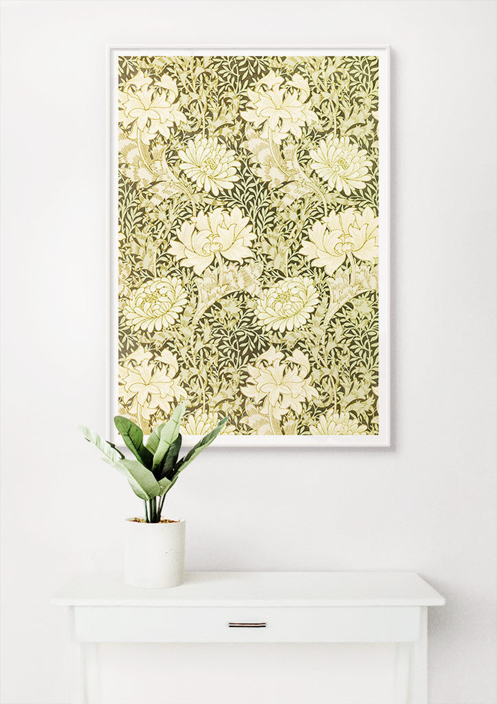 Chrysanthemum Art Print by William Morris