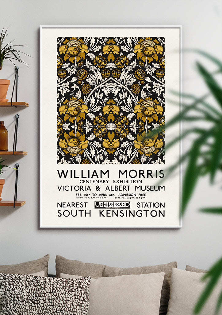 William Morris Exhibition Print - Golden Floral pt.2