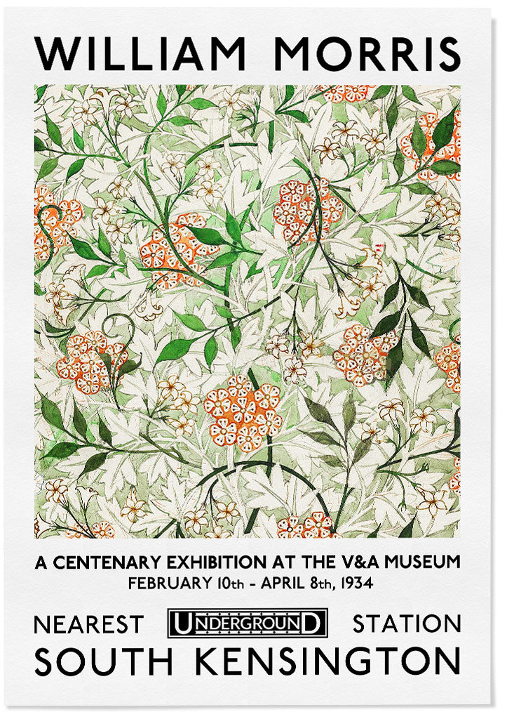 Jasmine by William Morris - Exhibition Poster