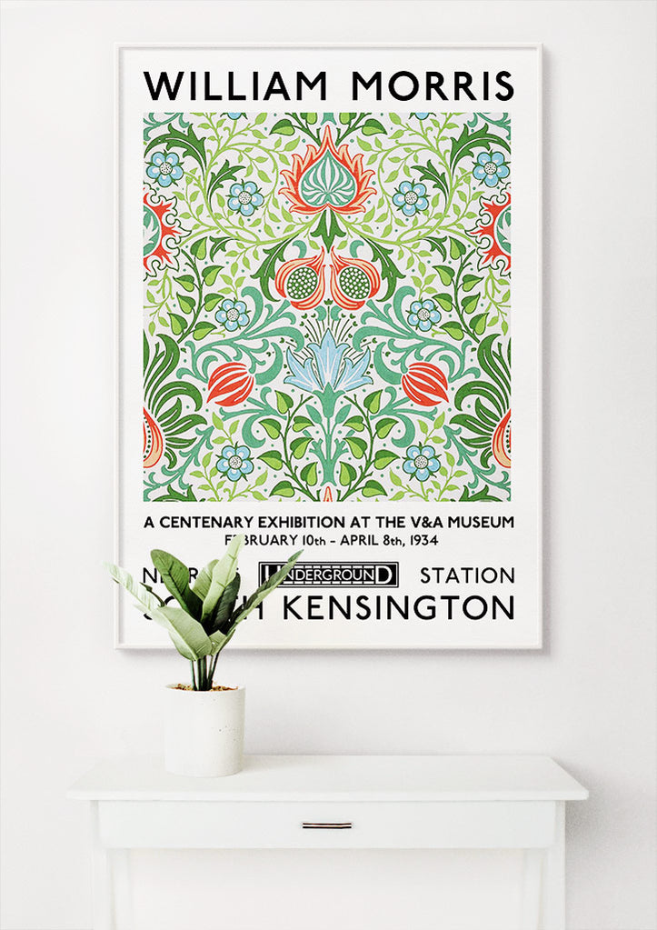 William Morris Centenary Exhibition Poster (Persian Flower)