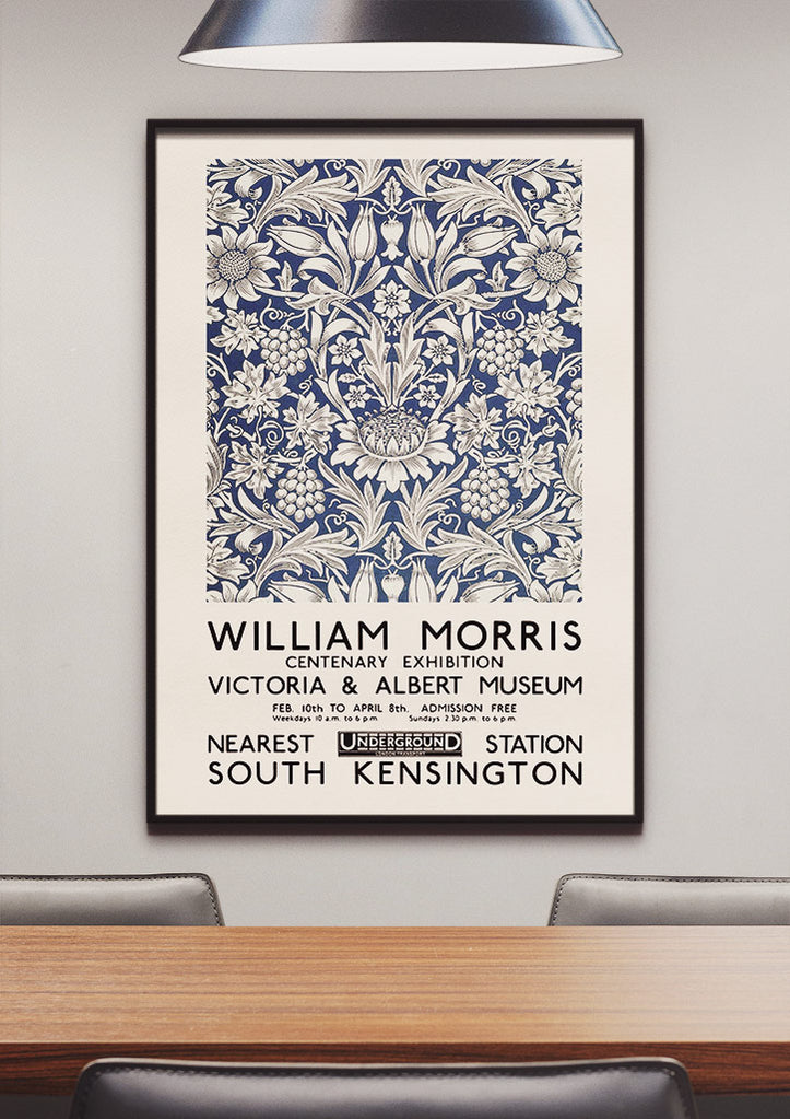 Sunflower by William Morris - Exhibition Poster