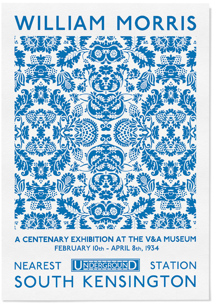 Venetian Blue by William Morris - Exhibition Poster