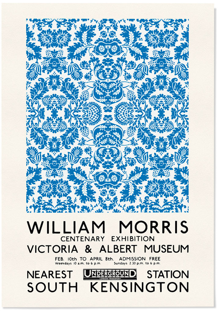 Venetian Pattern Exhibition Poster by William Morris